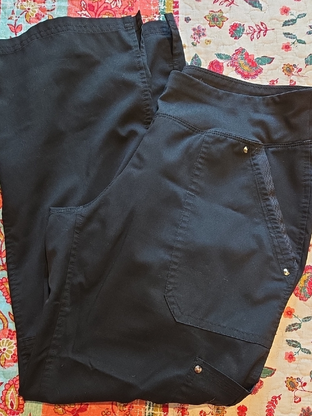 Petite Small Healing Hands Black, Purple Label Yoga Pants